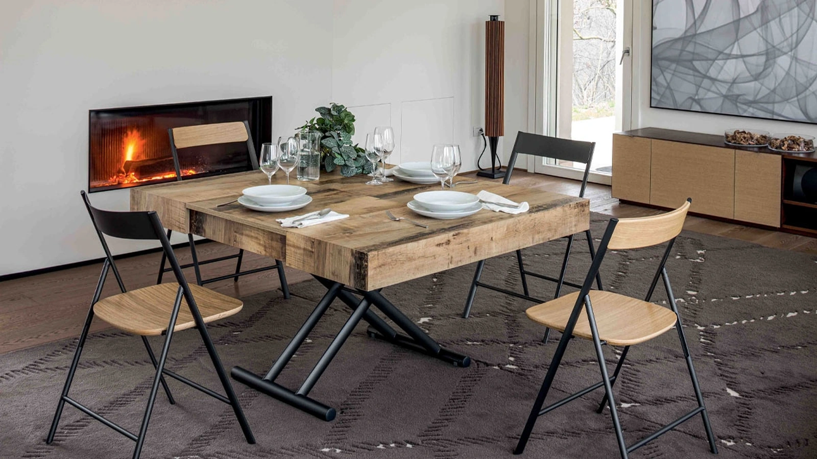 Transformable side table Diario by Altacom