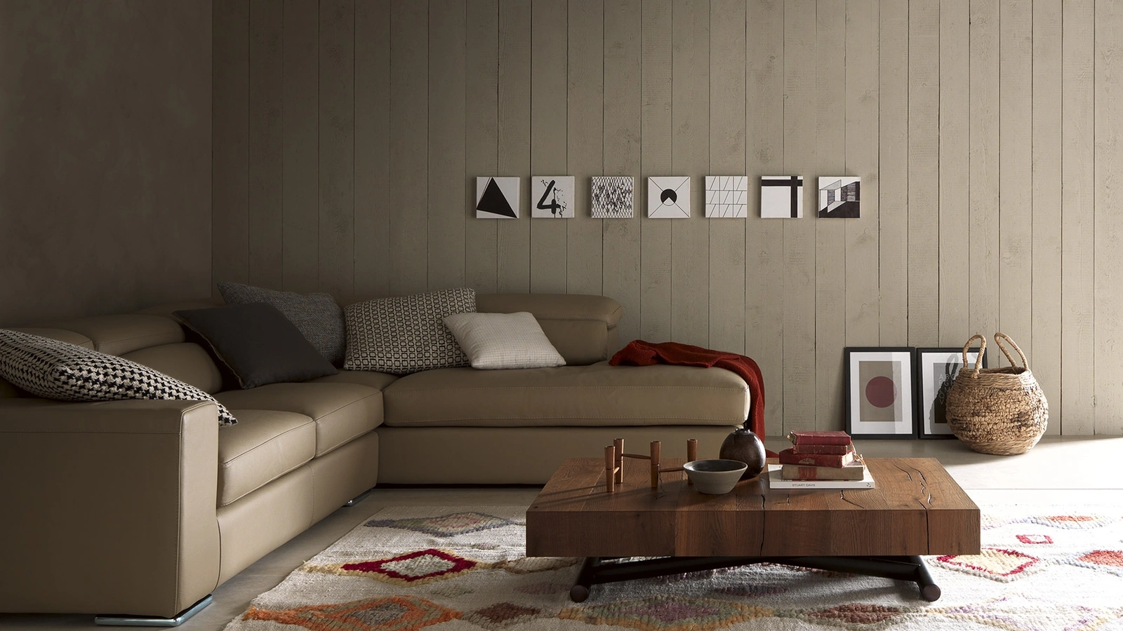 Transformable wooden coffee table Double by Altacom