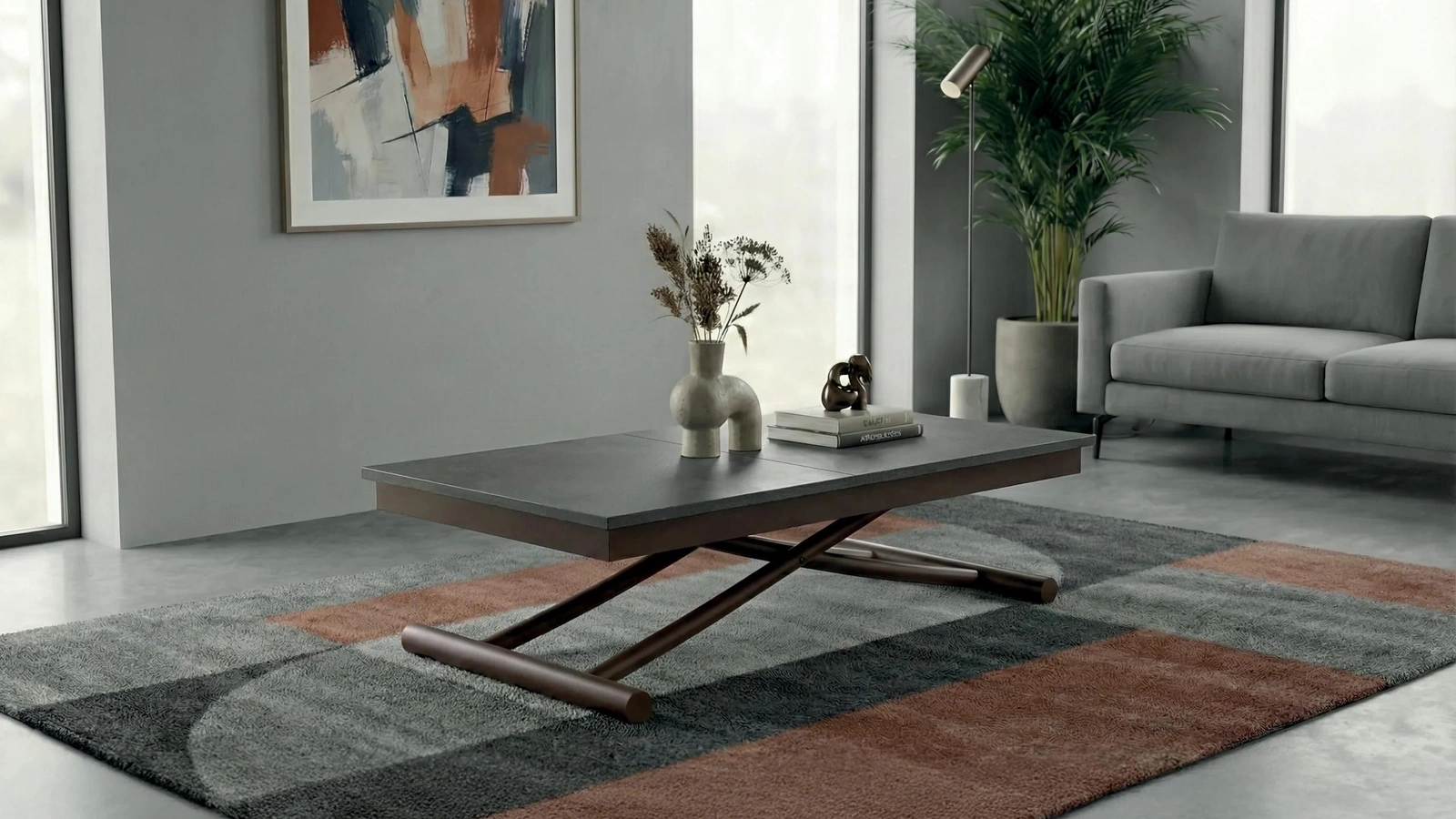 Sesamo transformable coffee table by Easyline