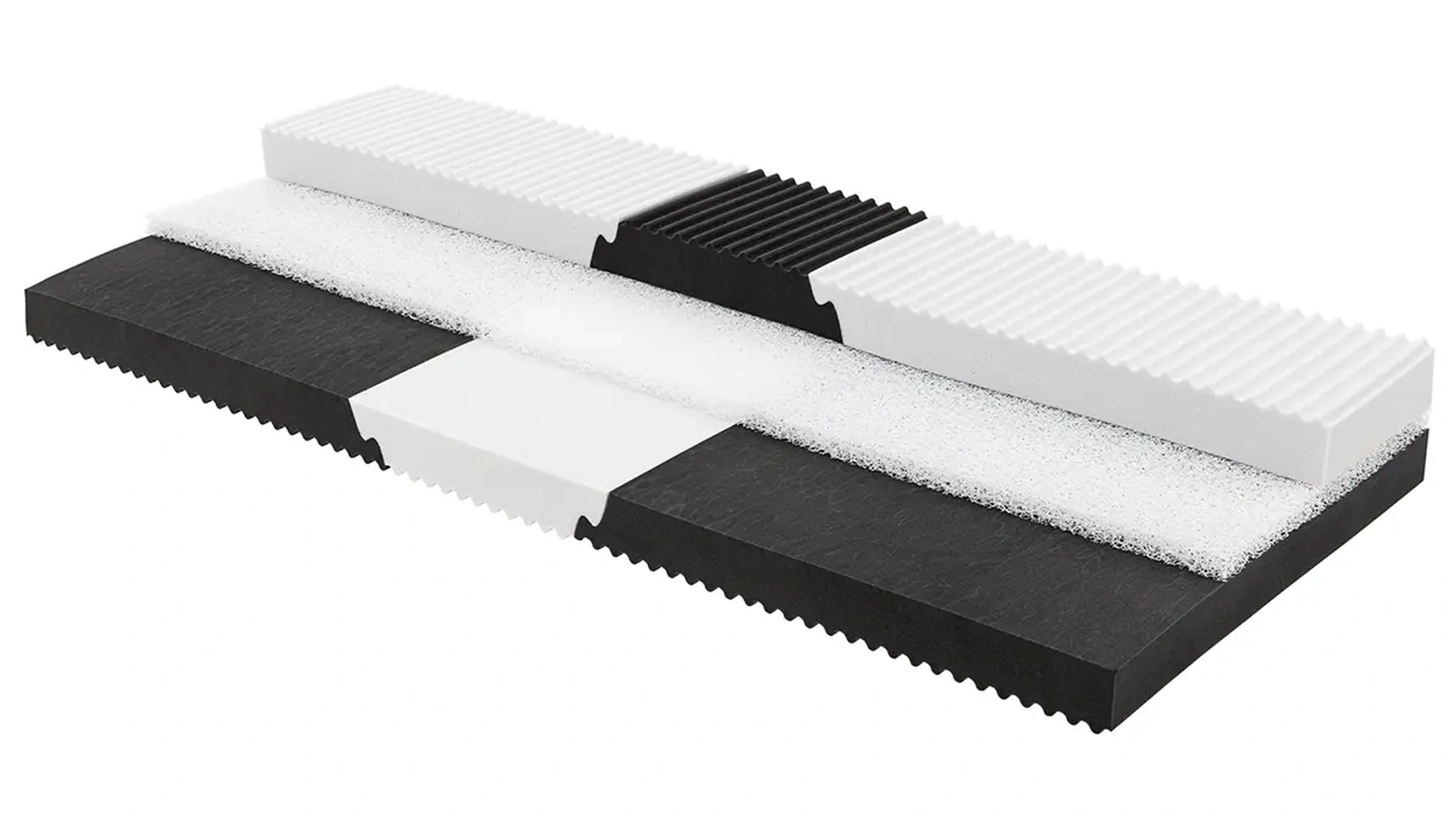 Murano two-tone mattress by Sogno Veneto