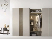 Wardrobe with swing doors Utility Bora U454 by Moretti Compact Day Night