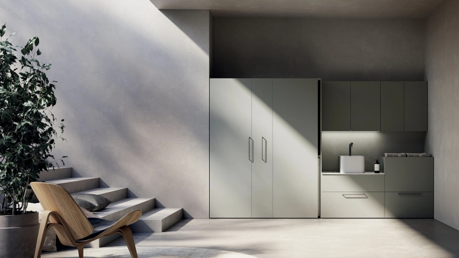 AB+ LD004 Bathroom Cabinet by Compab