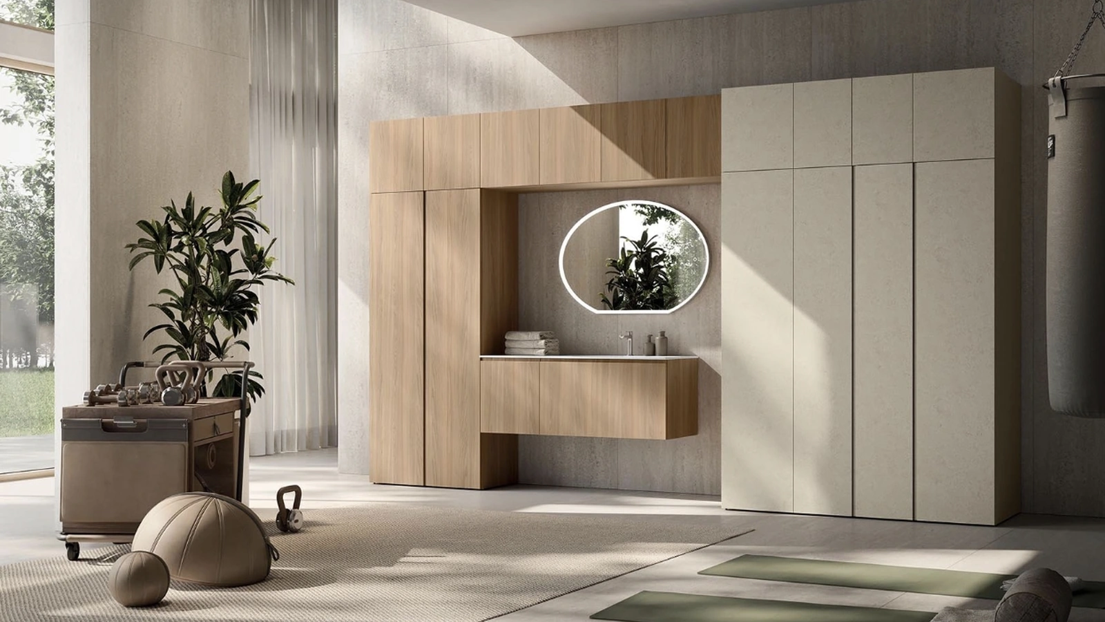 AB+ LG008 Bathroom Cabinet by Compab