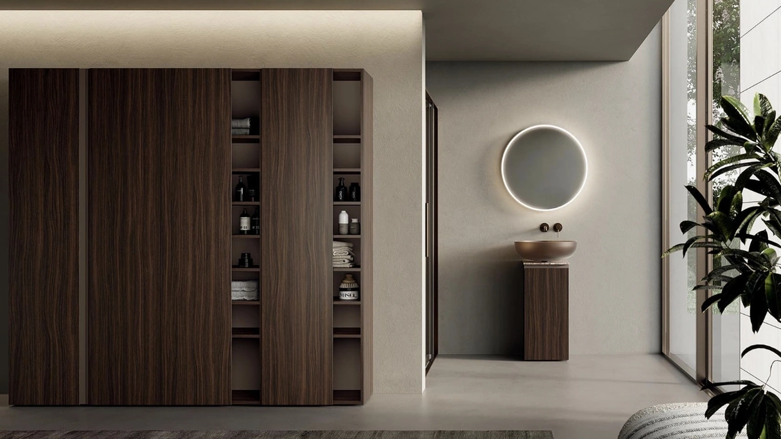 Suspended Bathroom Cabinet INK NK001 by Compab
