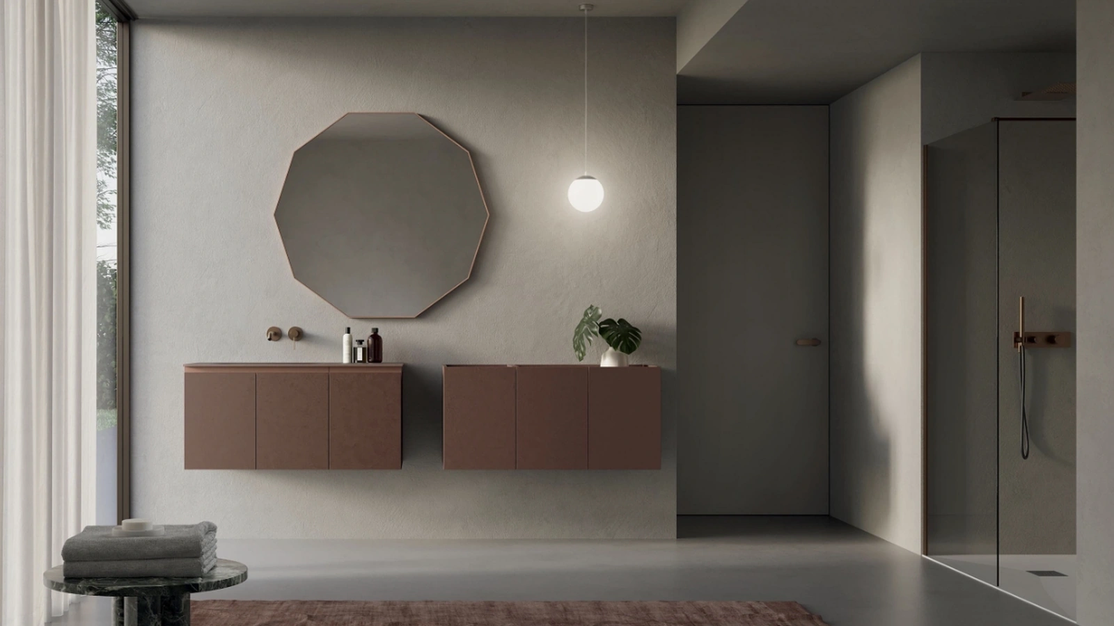 INK NK003 wall-mounted bathroom cabinet by Compab