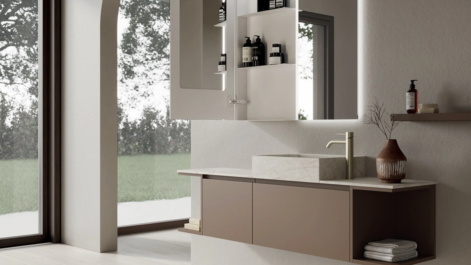 Suspended Bathroom Cabinet INK NK006 by Compab
