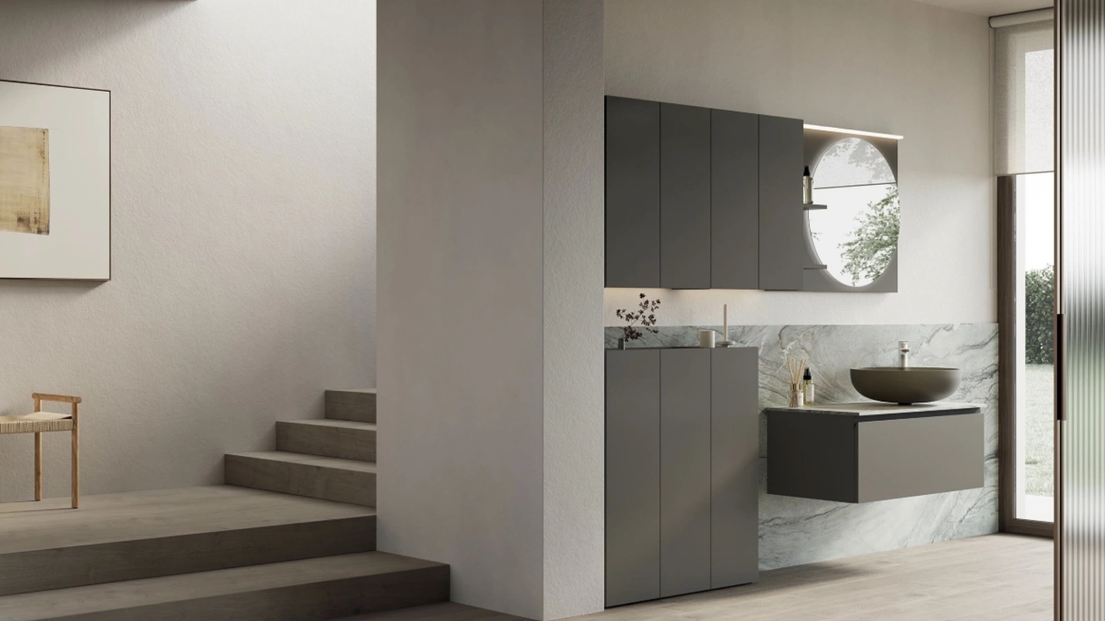 Suspended Bathroom Cabinet INK NK010 by Compab