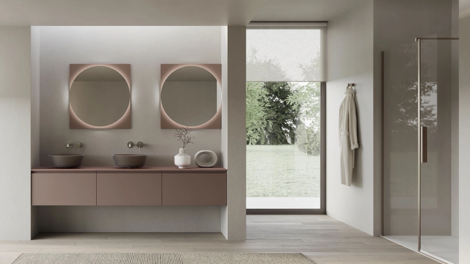 INK NK012 wall-mounted bathroom cabinet by Compab