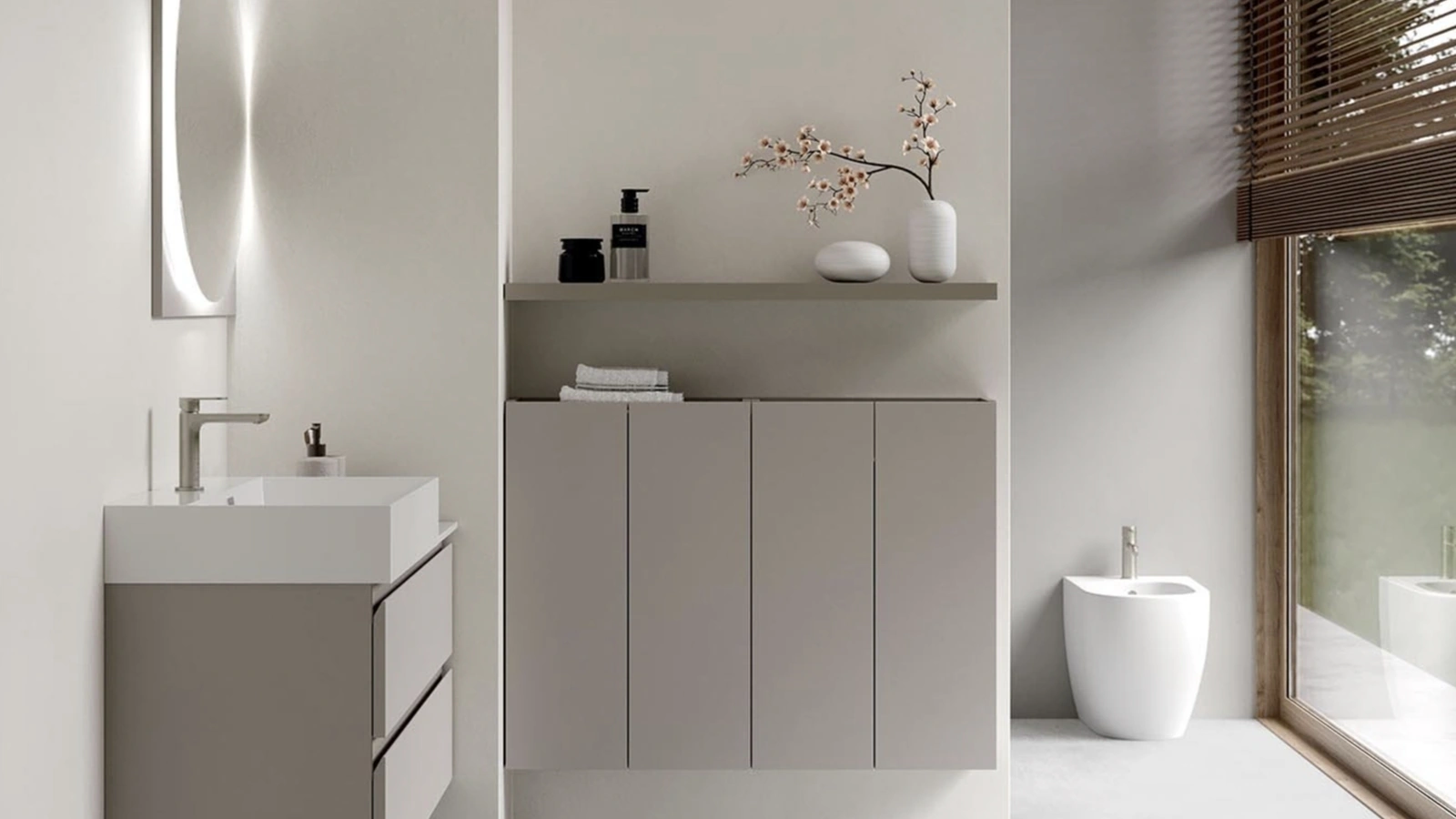 Suspended Bathroom Cabinet INK NK013 by Compab