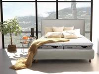 Tempur upholstered fabric double bed Sogno