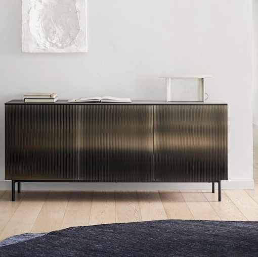 Vertical glass sideboard by Calligaris