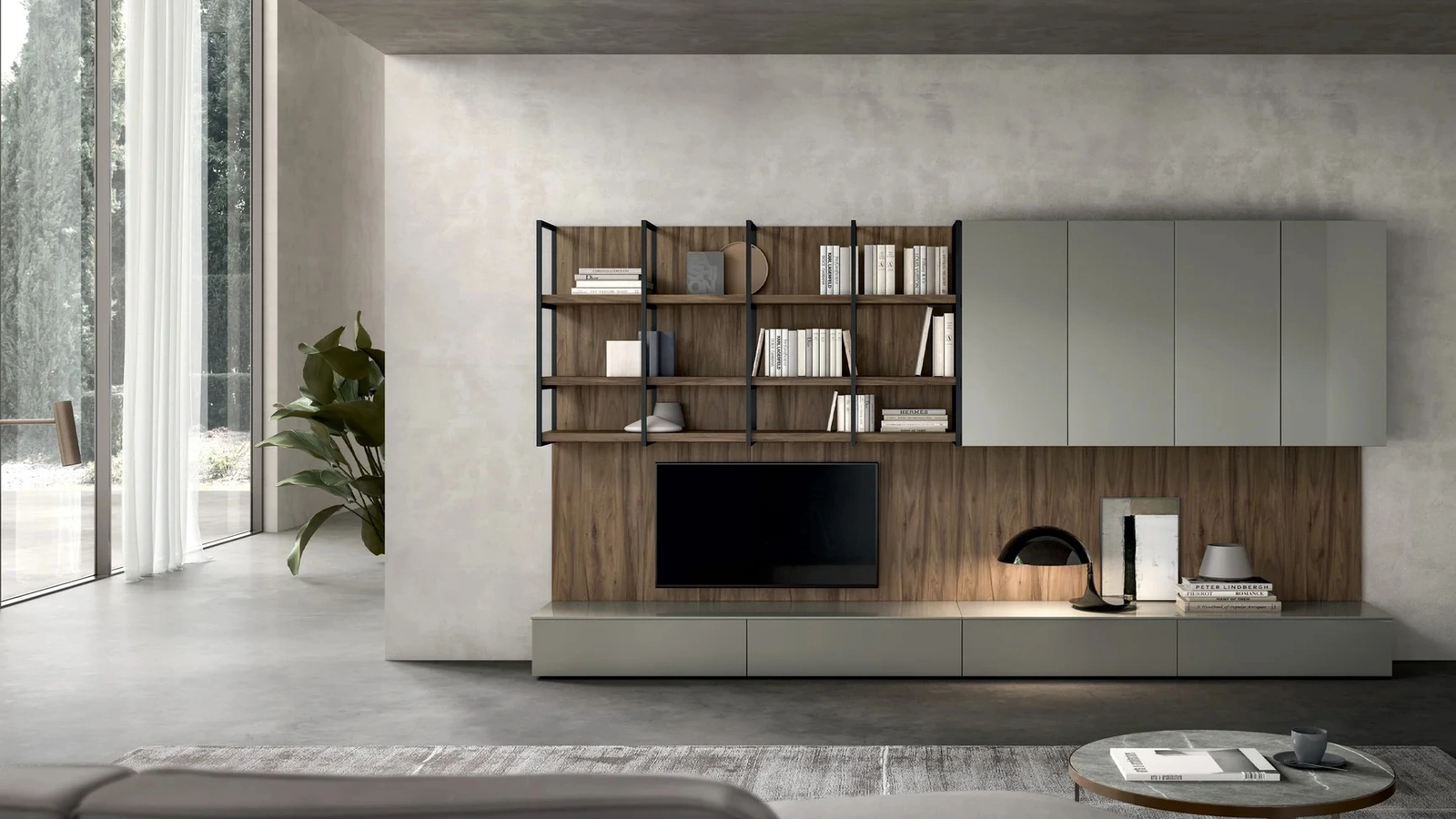Living Time Wall Unit by Arredo3
