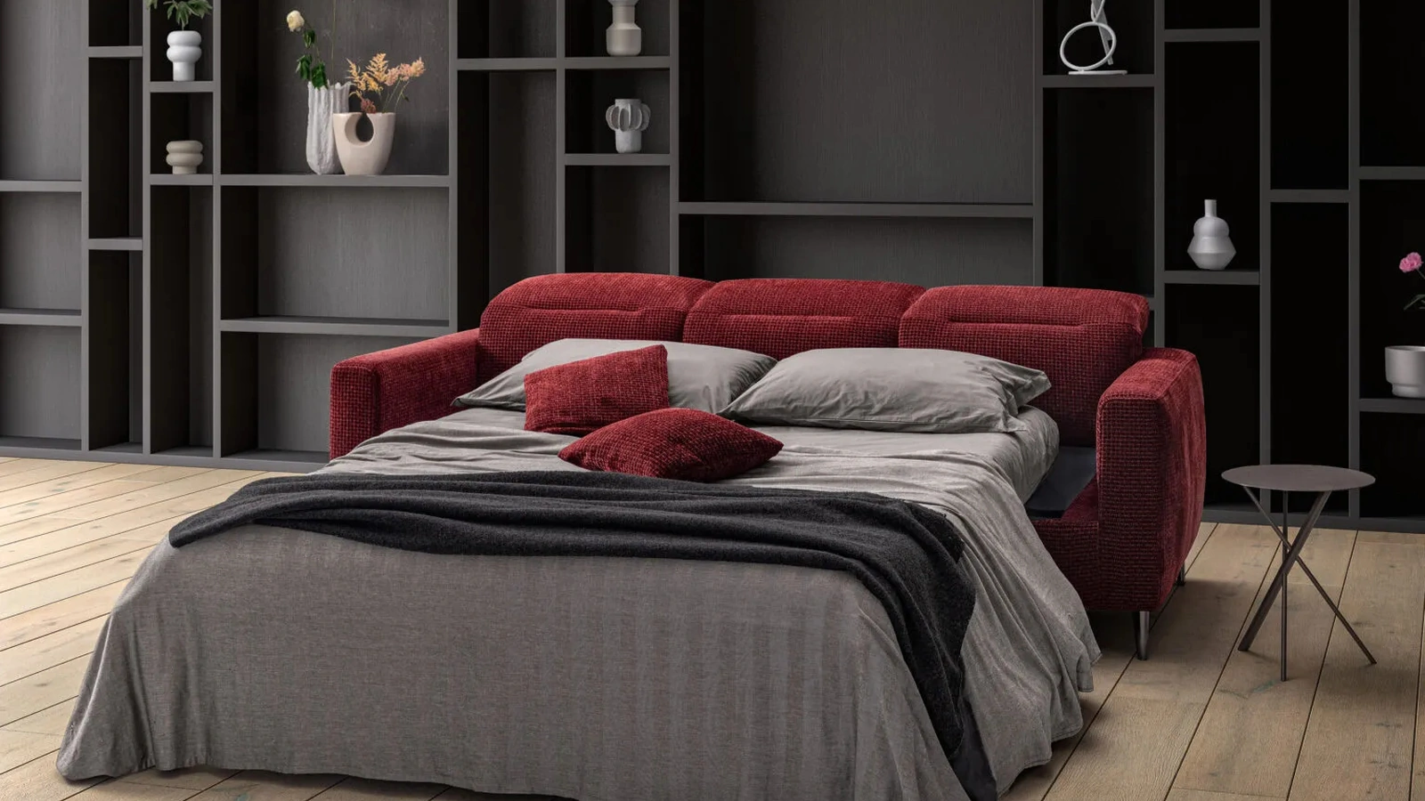 Linear Ghost sofa bed by Samoa