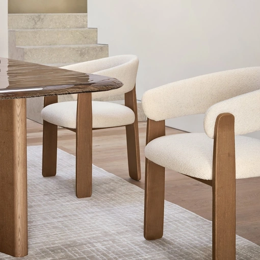Anthea upholstered chair by Calligaris