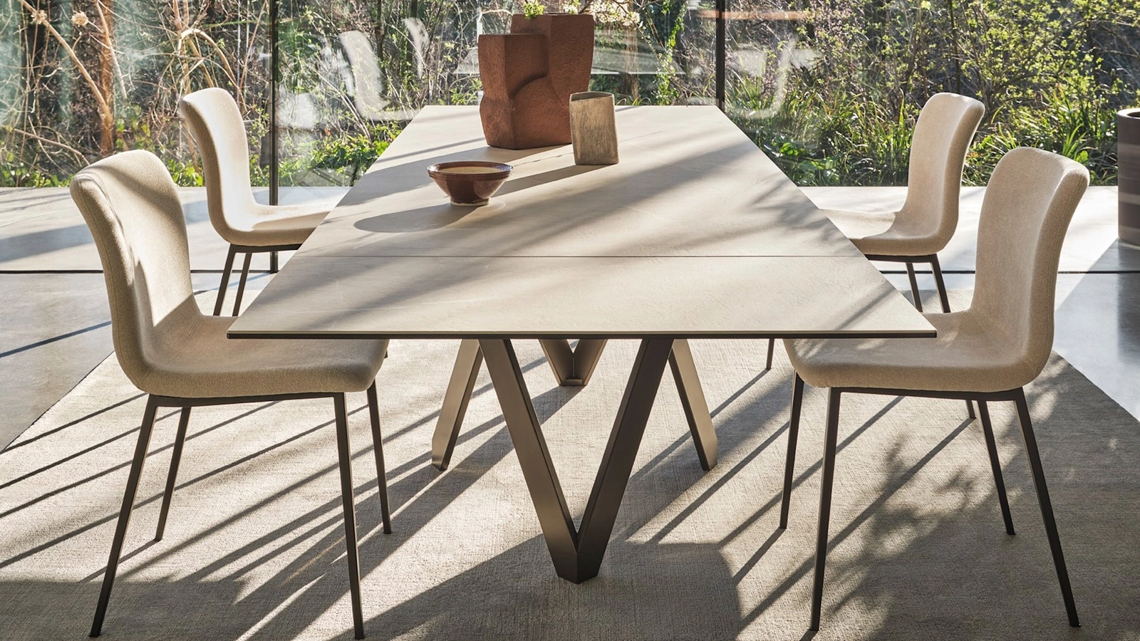 Annie chair in padded fabric by Calligaris