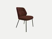 Diva Chair in padded fabric by Zamagna