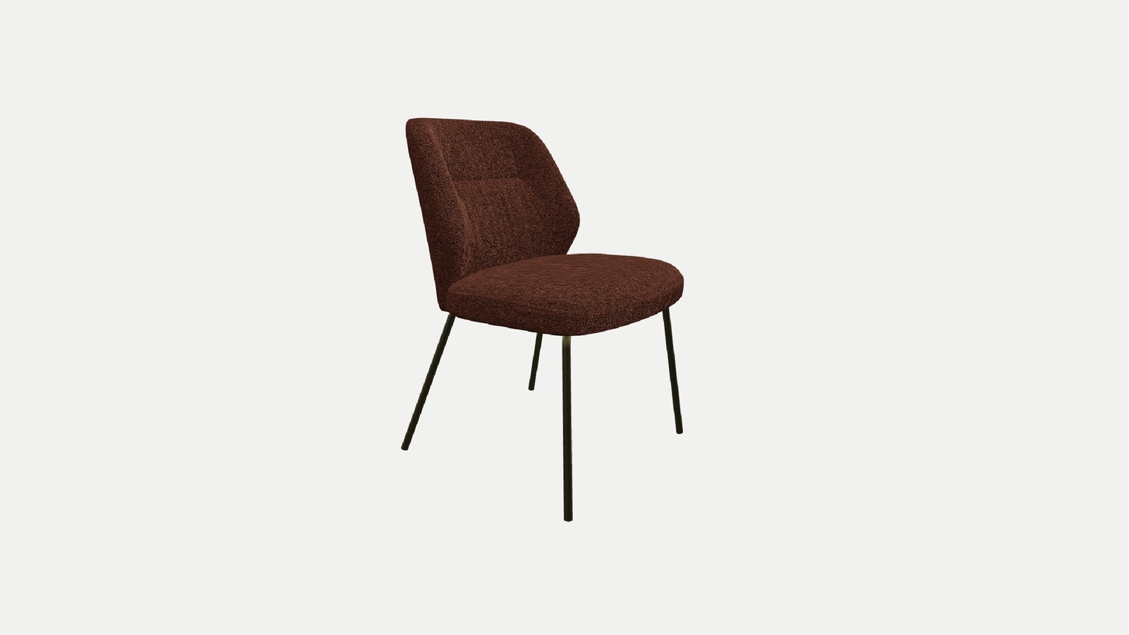 Diva Chair in padded fabric by Zamagna