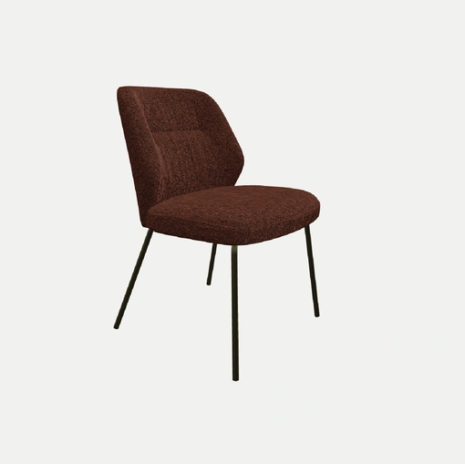 Diva Chair in padded fabric by Zamagna