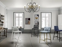 Grace/C Upholstered Fabric Stool by Zamagna