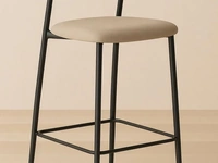 Moon fabric stool by Zamagna