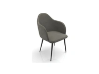 Virgo B fabric chair by Zamagna