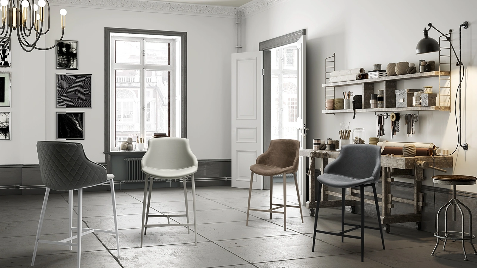 Duke/C Stool by Zamagna