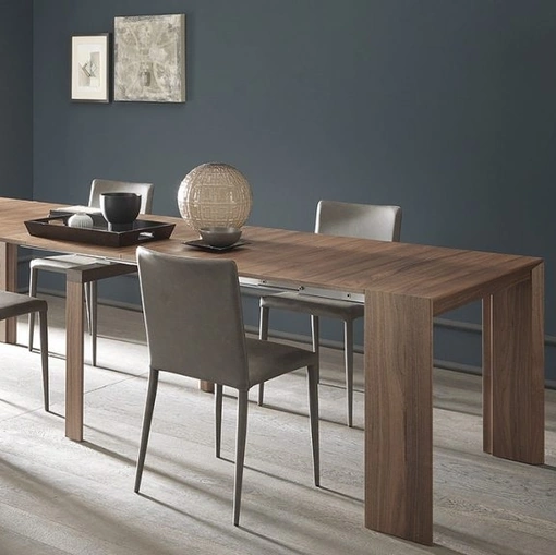 David extendable console table with telescopic mechanism in Altacom wood