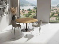 Modern extendable Croissant table by Easyline