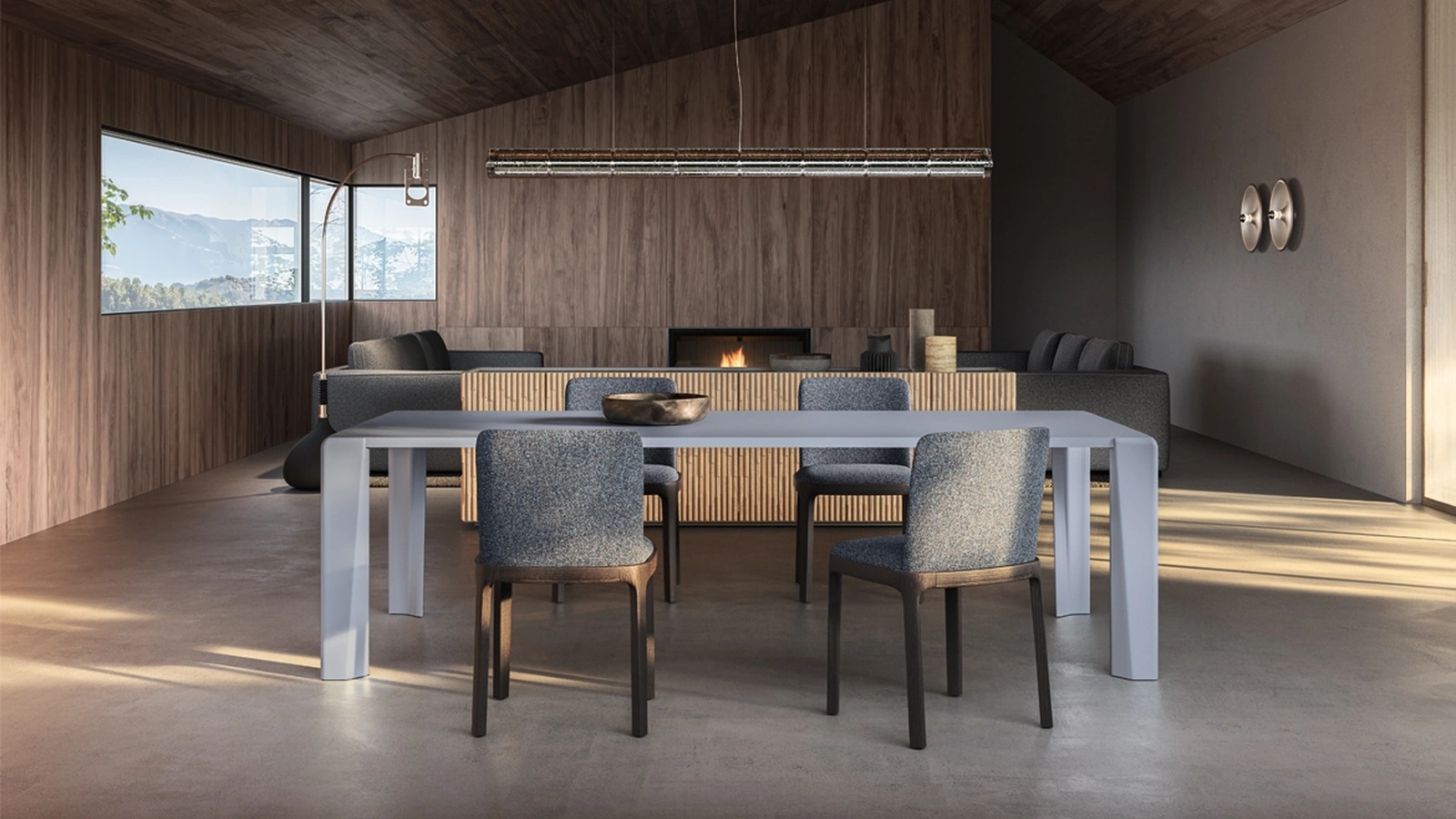 Enea up Lacquered Table by Pianca