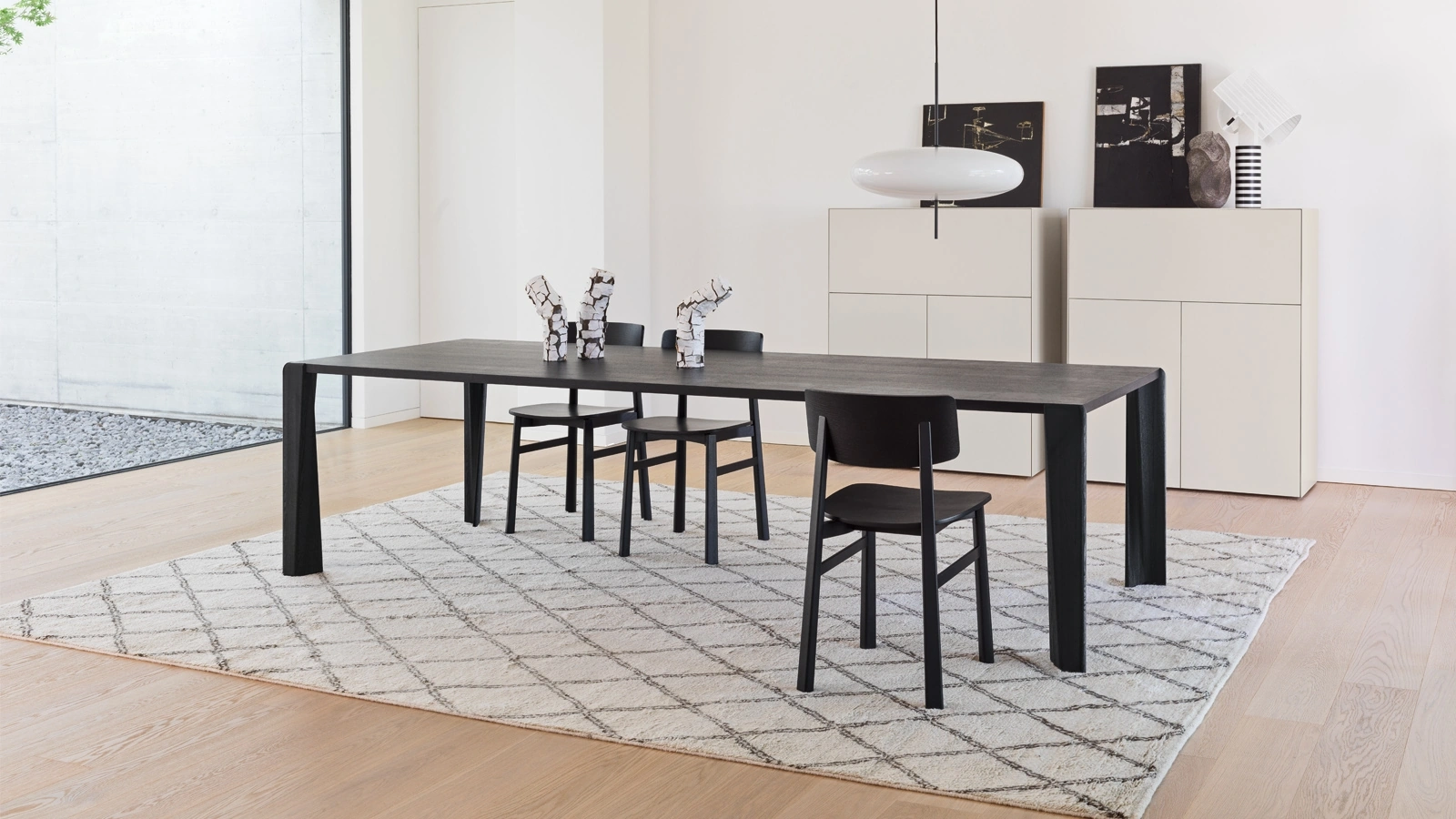 Enea up solid wood table by Pianca