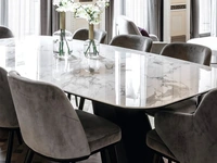 Icaro fixed table in ceramic by Calligaris
