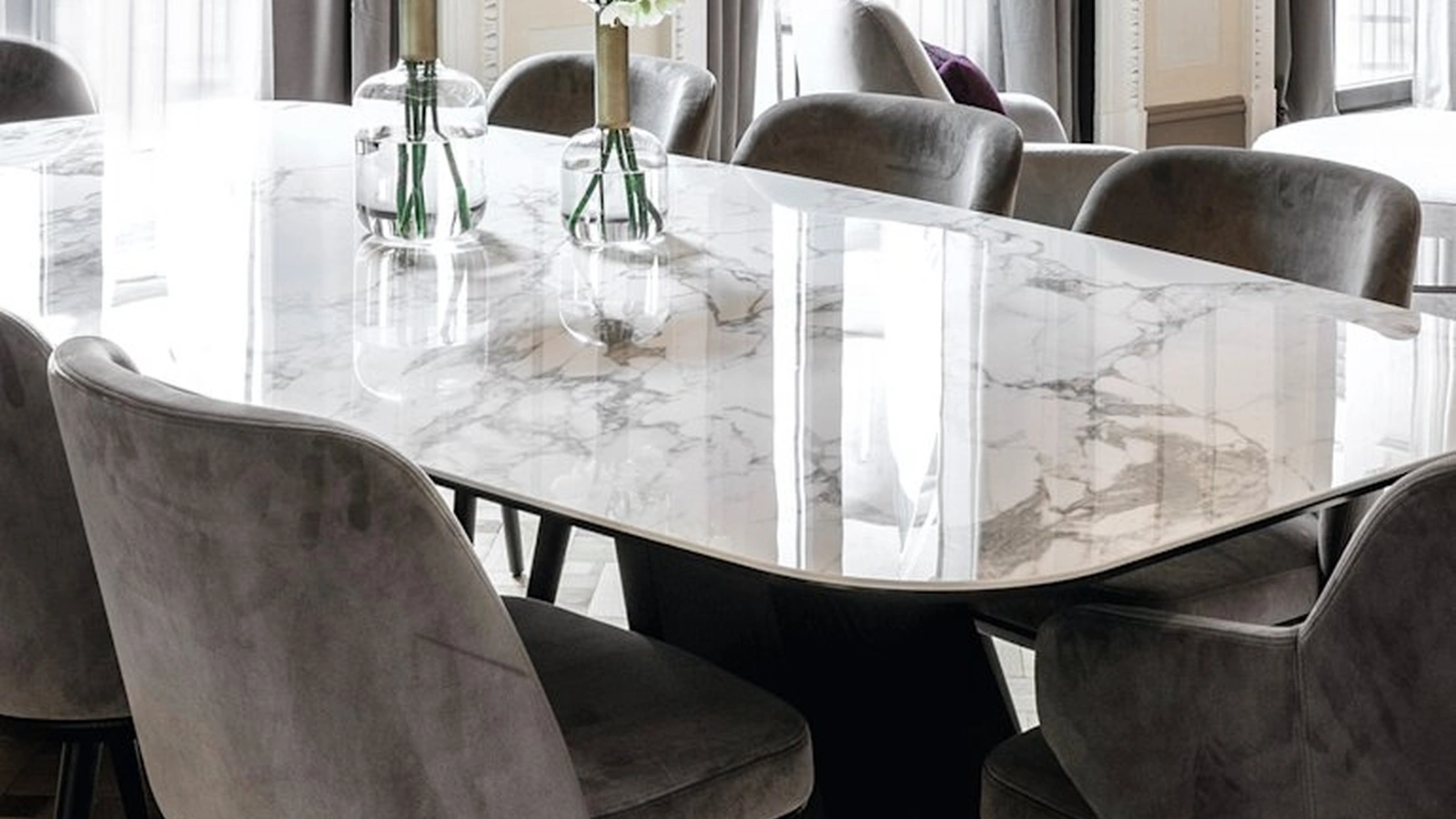 Icaro fixed table in ceramic by Calligaris