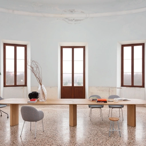 Plauto Maxxxi wooden table by Miniforms