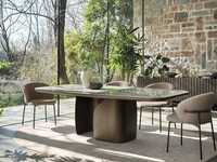 Twins fixed table in ceramic by Calligaris