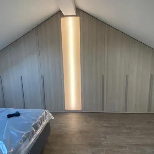 Custom-made wardrobe for attic