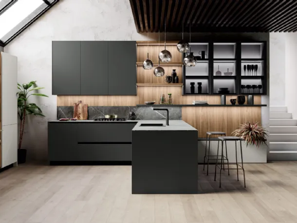 Menta model kitchen by Miton