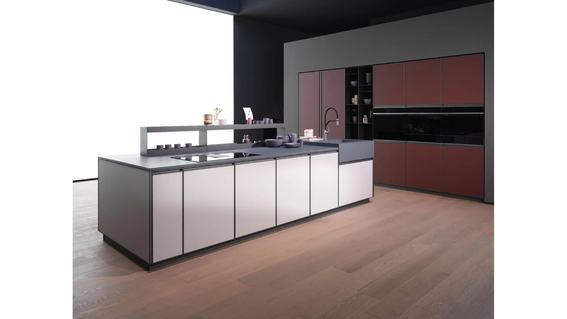 kitchen island Kronos Arredo3 top in hpl