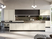 Classic white ash kitchen with Asolo island by Arredo3