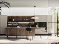 Modern Kitchen in Laminate and PET with Alma Island by Arredo3