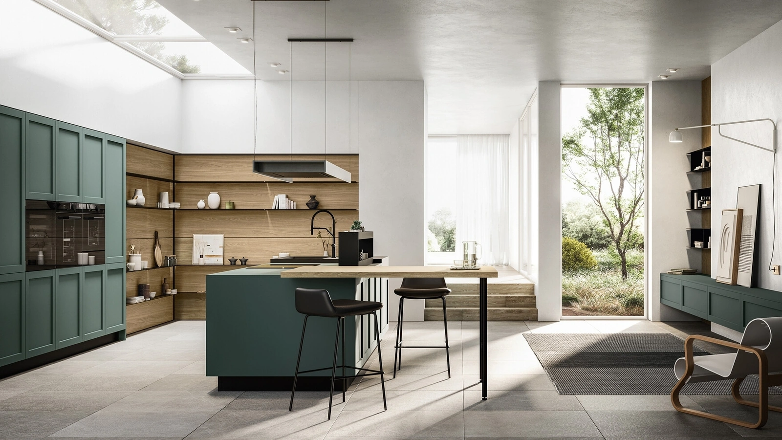 Modern Kitchen with Alma 03 Island by Arredo3