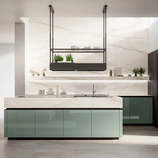 Modern Kitchen with Time 02 Island by Arredo3