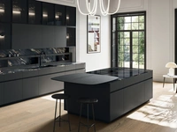Modern Kitchen with Glass 03 Island by Arredo3