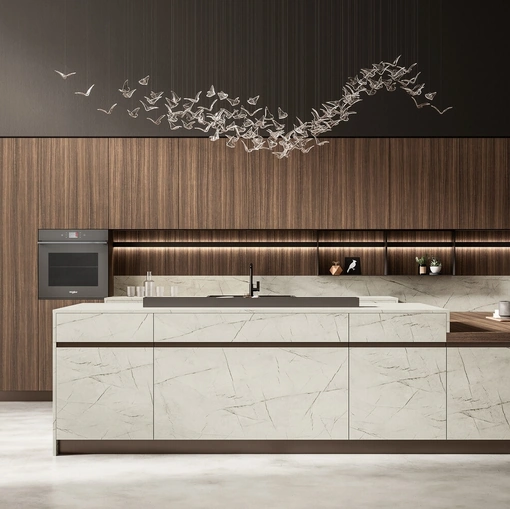 Modern Kitchen with Kalì 02 Island by Arredo3