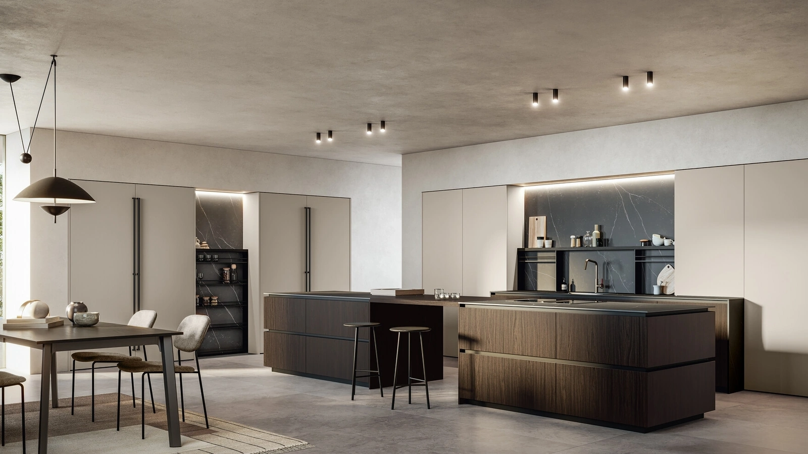 Modern Kitchen with Kalì 04 Island by Arredo3