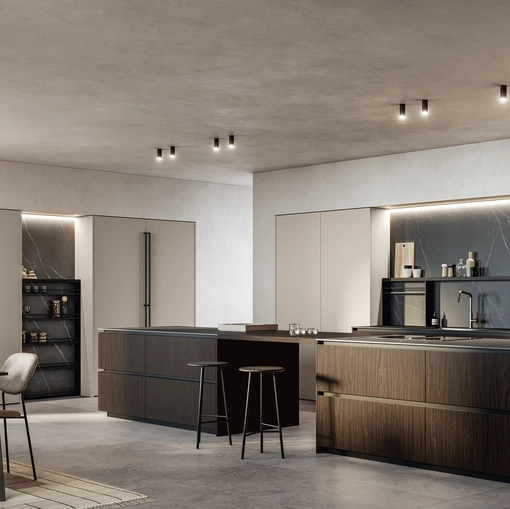 Modern Kitchen with Kalì 04 Island by Arredo3
