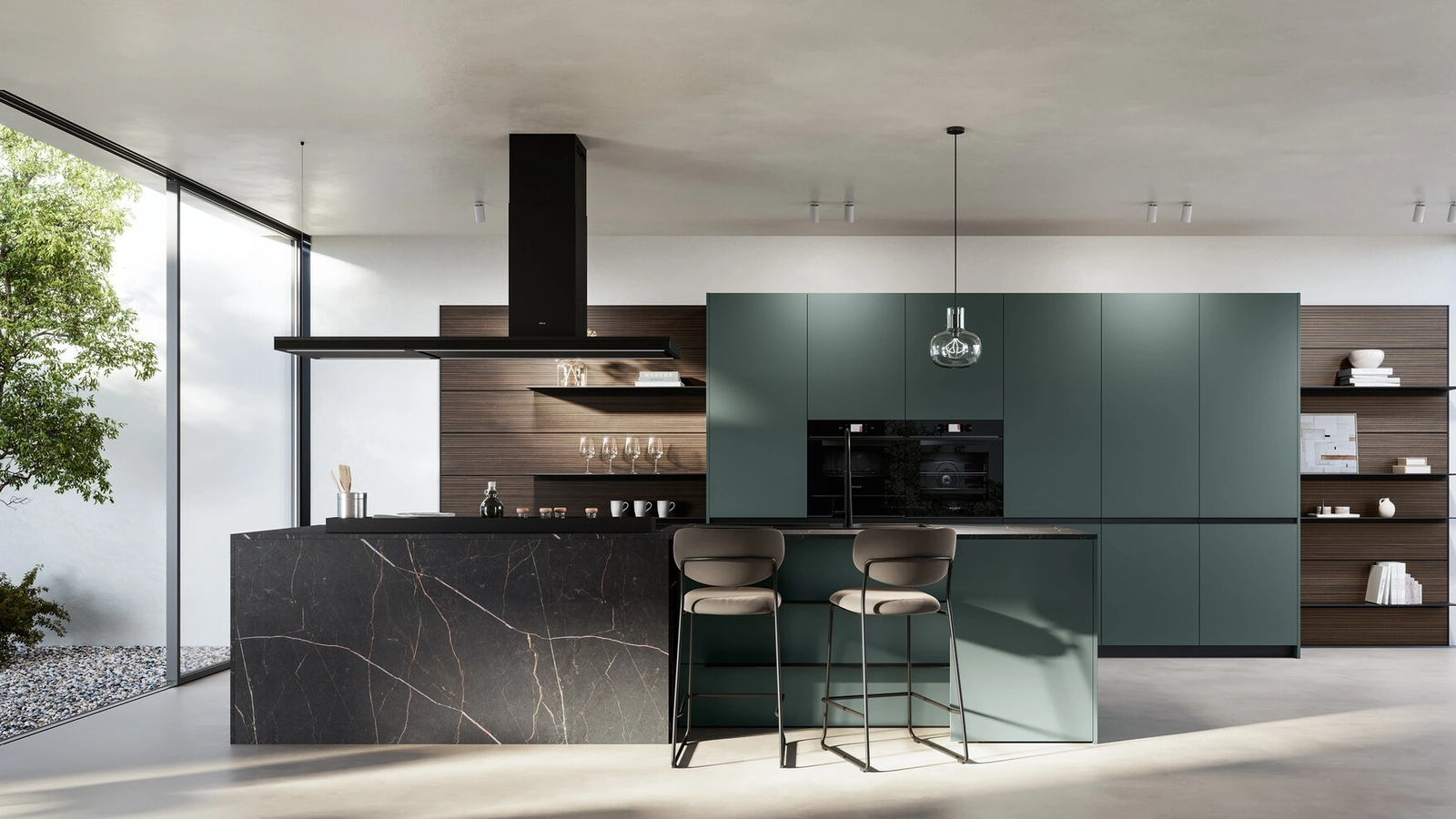 Modern Kitchen with Kalì Island by Arredo3