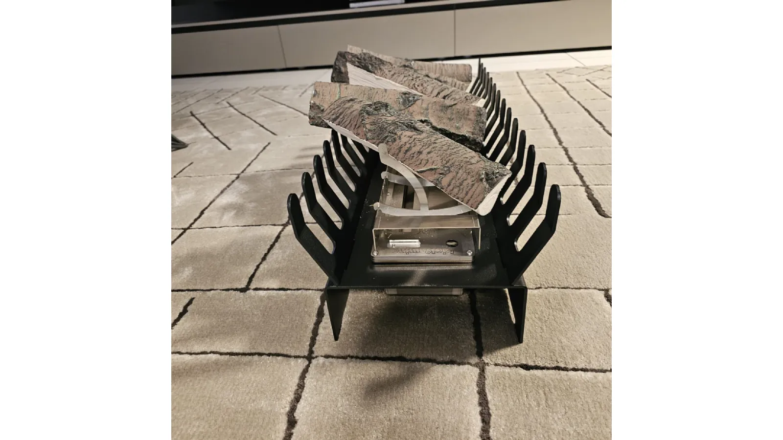 Bioethanol fireplace insert for wood-burning fireplace