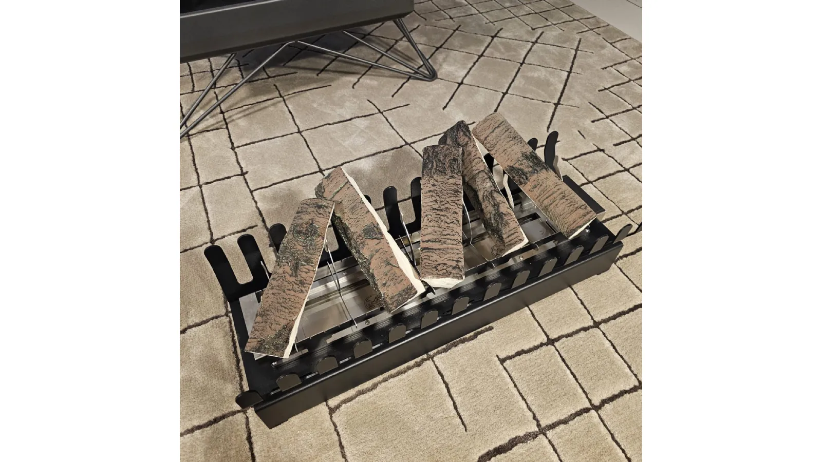 Bioethanol fireplace insert for wood-burning fireplace