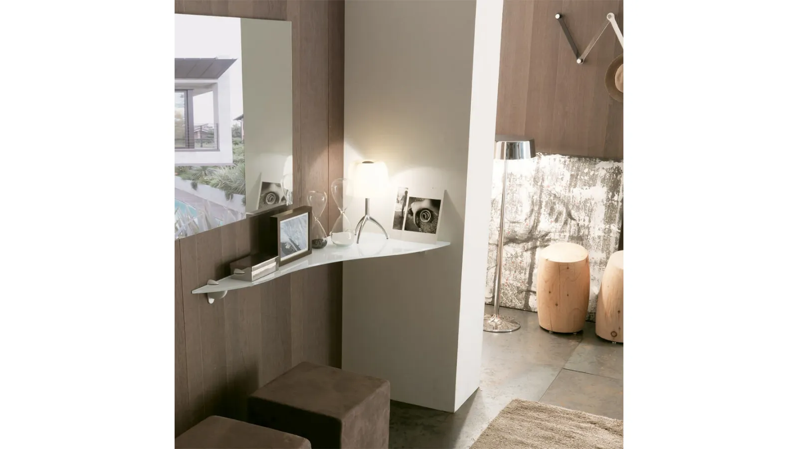 Shaped shelf Bonn by Ponti Terenghi