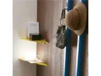 Colored glass shelf by Ponti Terenghi